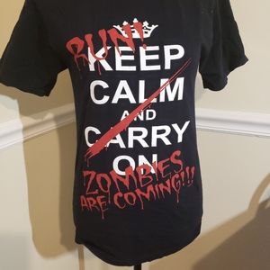 Keep calm Black t shirt